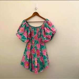 Alter’d State Puff Sleeve Floral Dress - Size Medium